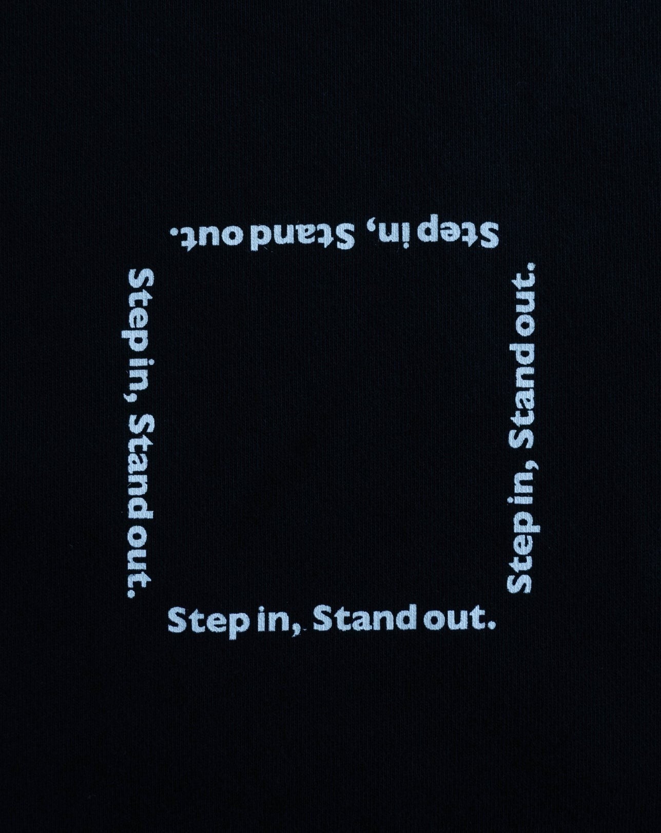 one brand black 10oz cotton unisex crewneck sweatshirt with "SET" graphic