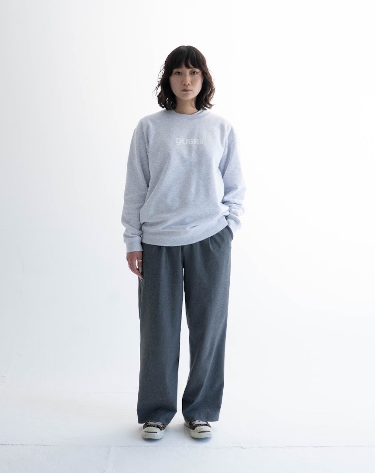 LOGO - Basic Sweat / Heather Gray Unisex